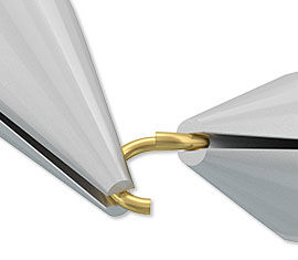 Two chain nose pliers opening a jump ring.